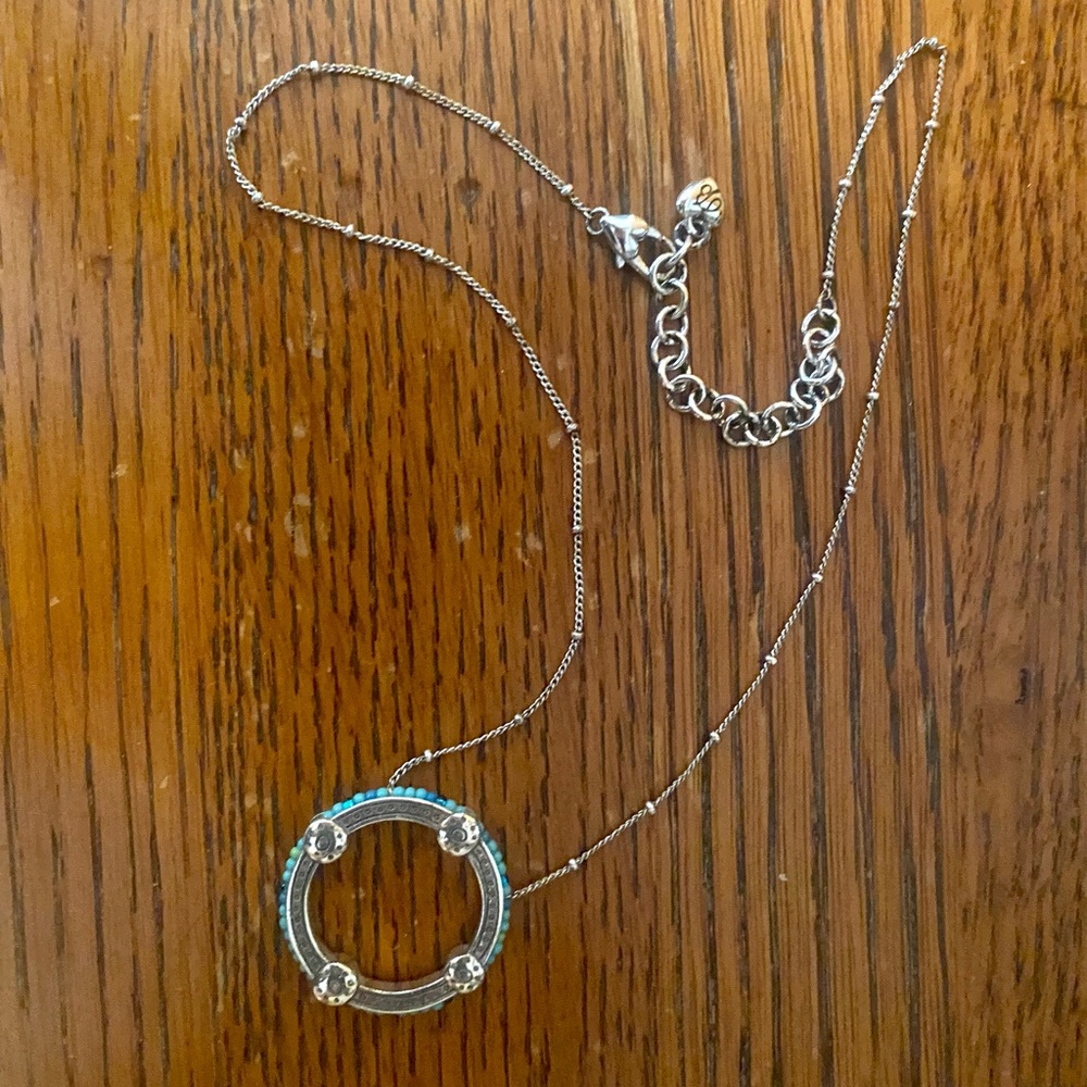 Brighton Circle Turquoise Pendant Necklace